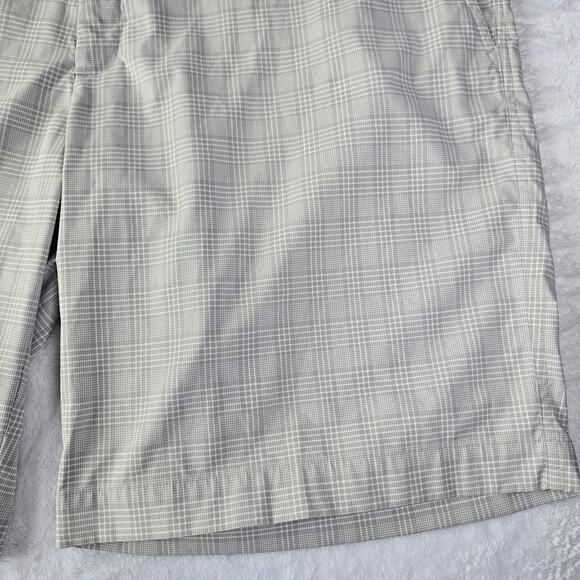 Nike Golf Dri-FIT Men's Performance Shorts Size 42 Beige White Plaid - Picture 8 of 14